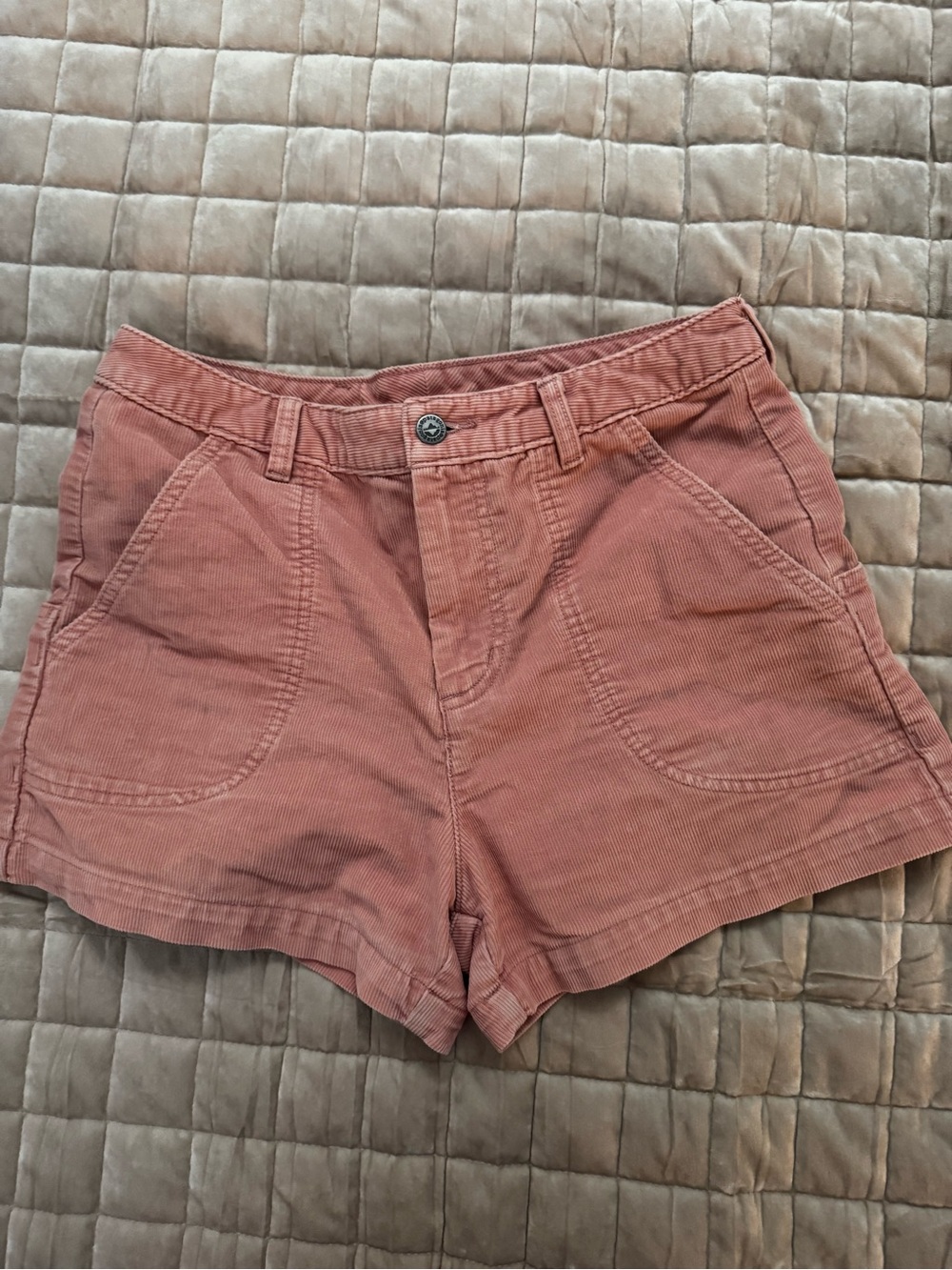 Patagonia Women’s Organic Cotton Corduroy Shorts Pink Dusty Rose Size 10